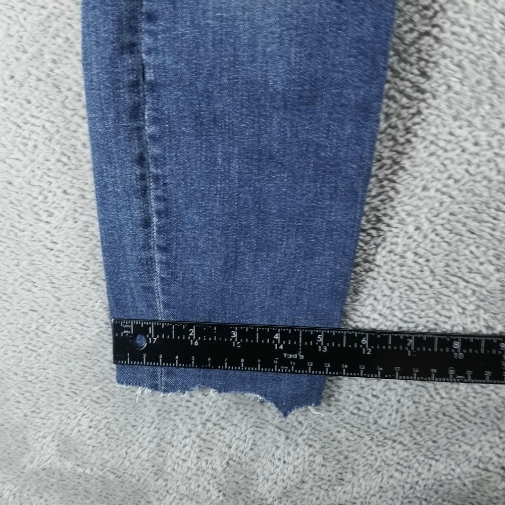 Mother Jeans Womens 24 Blue High Waisted Looker Ankle Fray Distressed Stretch - Picture 11 of 12